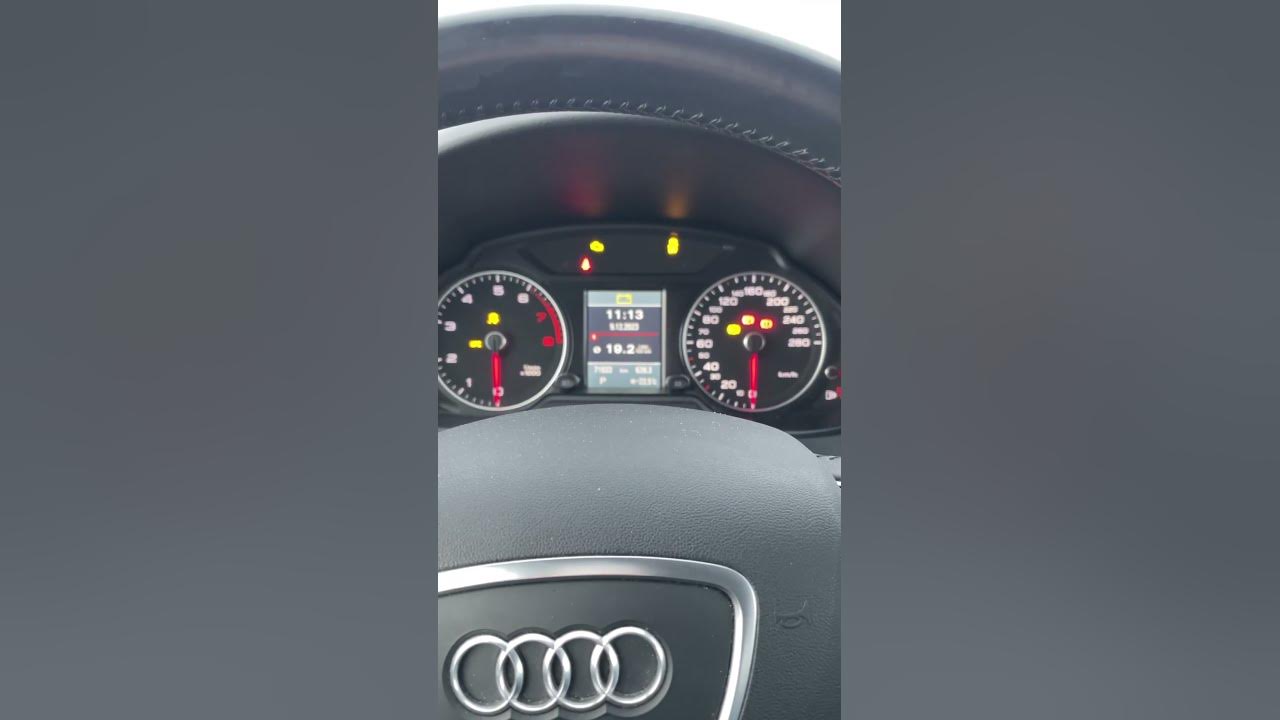 Запуск Audi q5 после 7 дней стоянки при температуре -30 - YouTube