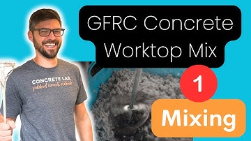 GFRC Concrete Worktop Mix - Mixing Guide - Video 1