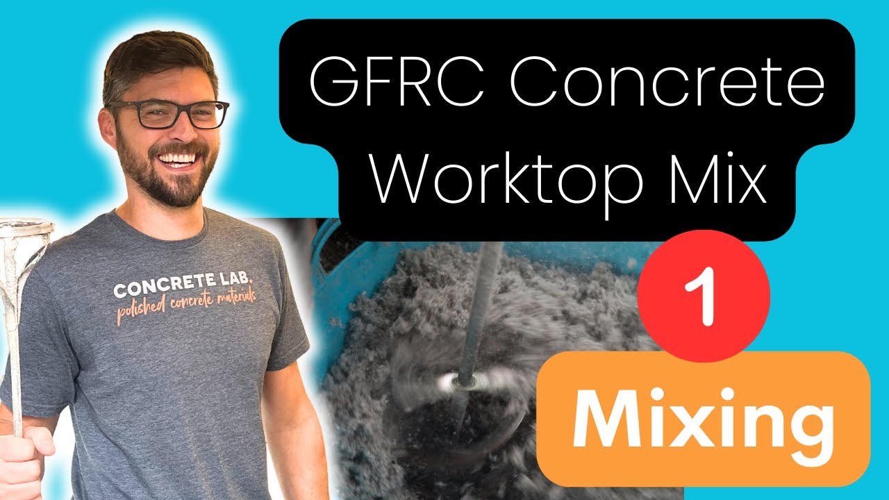 GFRC Concrete Worktop Mix Mixing Guide Video 1 YouTube