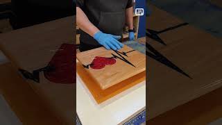 Woodworking & Resin Art for DIY Home Decor Handmade Resin and Wood Clock  #woodworking #diy