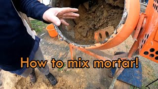 How to mix bricklayer's mortar like a pro!