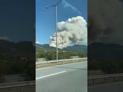 Dörtyol da yangın büyüyor #hatayyangın #dörtyol #hataydörtyolyangın