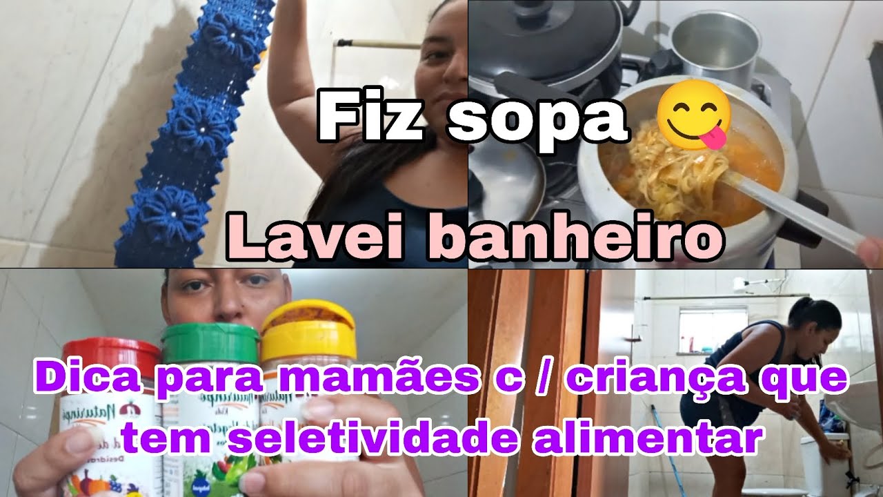 Dica importante para as mamães / fiz sopa / lavei banheiro #viral 