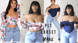 HUGEEEE PRETTY LITTLE THING (PLT) TRY-ON HAUL (SPRING 2020)| ALL THINGS CORSET TOPS