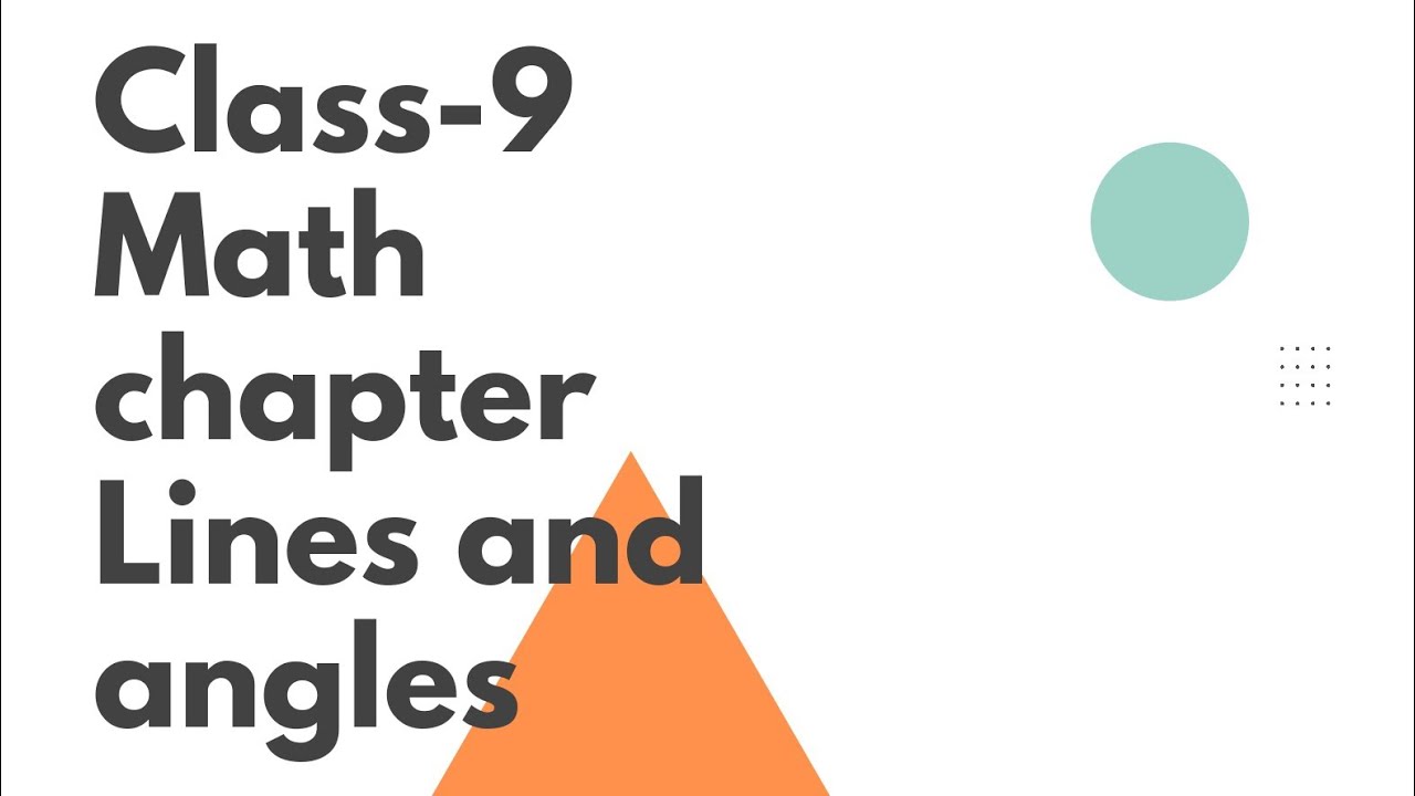 Class-9 Math chapter 6 lines and angles support material and most ...