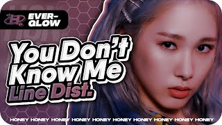 'You Don't Know Me' (EVERGLOW) – Line Distribution