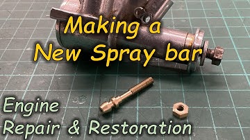Making a New Spray Bar - 3.5cc Mikro Std 1965 Diesel Engine by Václav Stejskal, Czech Republic