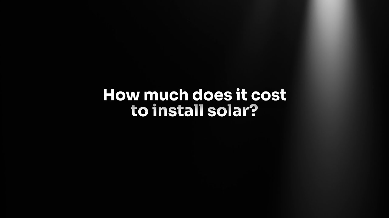 How much does it cost to install solar? - Erco Energy Texas