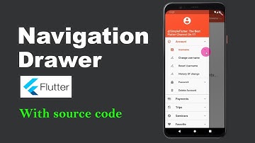 Navigation drawer menu in Flutter. Side bar navigation drawer menu and sub menu in Flutter #drawer