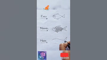 Easy To Hard Fish Drawing Tutorial | Fish Drawing Easy | #shorts #youtubeshorts #fish