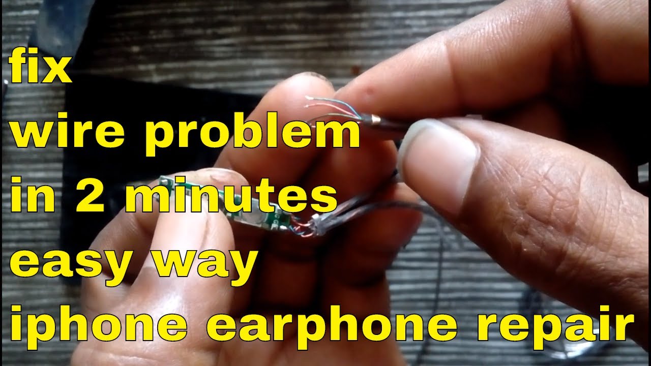 iPhone earphone repair🔥😱 🔥Easiest Way To Repair Earphone Wire