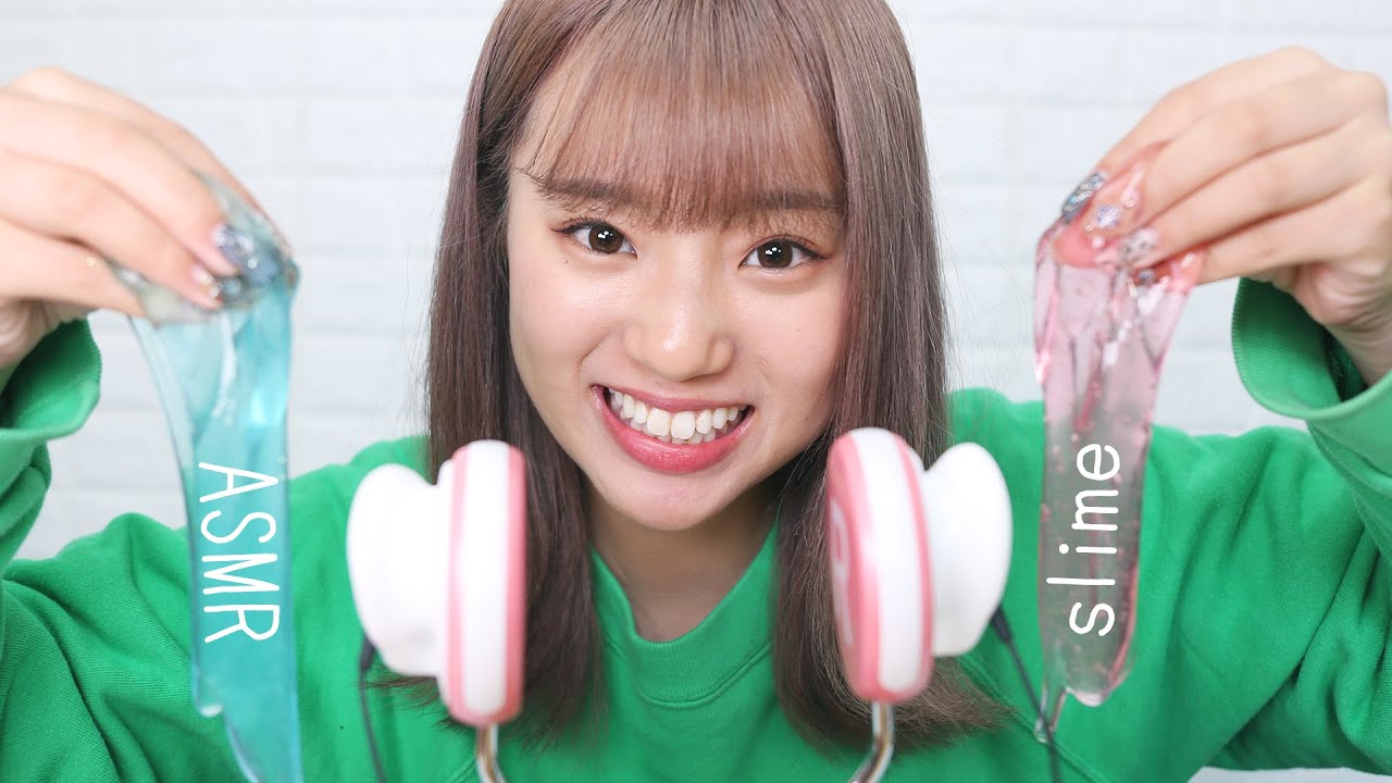 【ASMR】スライムを触る音ーささやきありー touching slime sound