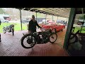 Riding a rare 1915 harley twin motorcycle
