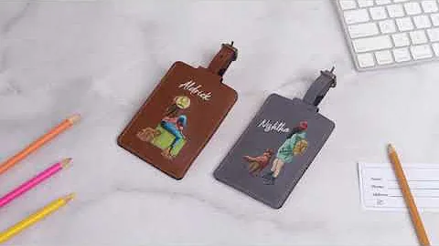 Best Personalised Luggage Tag | Vegan Leather | The Messy Corner
