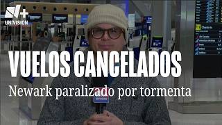 Newark congelado: cientos de vuelos cancelados en Nueva Jersey