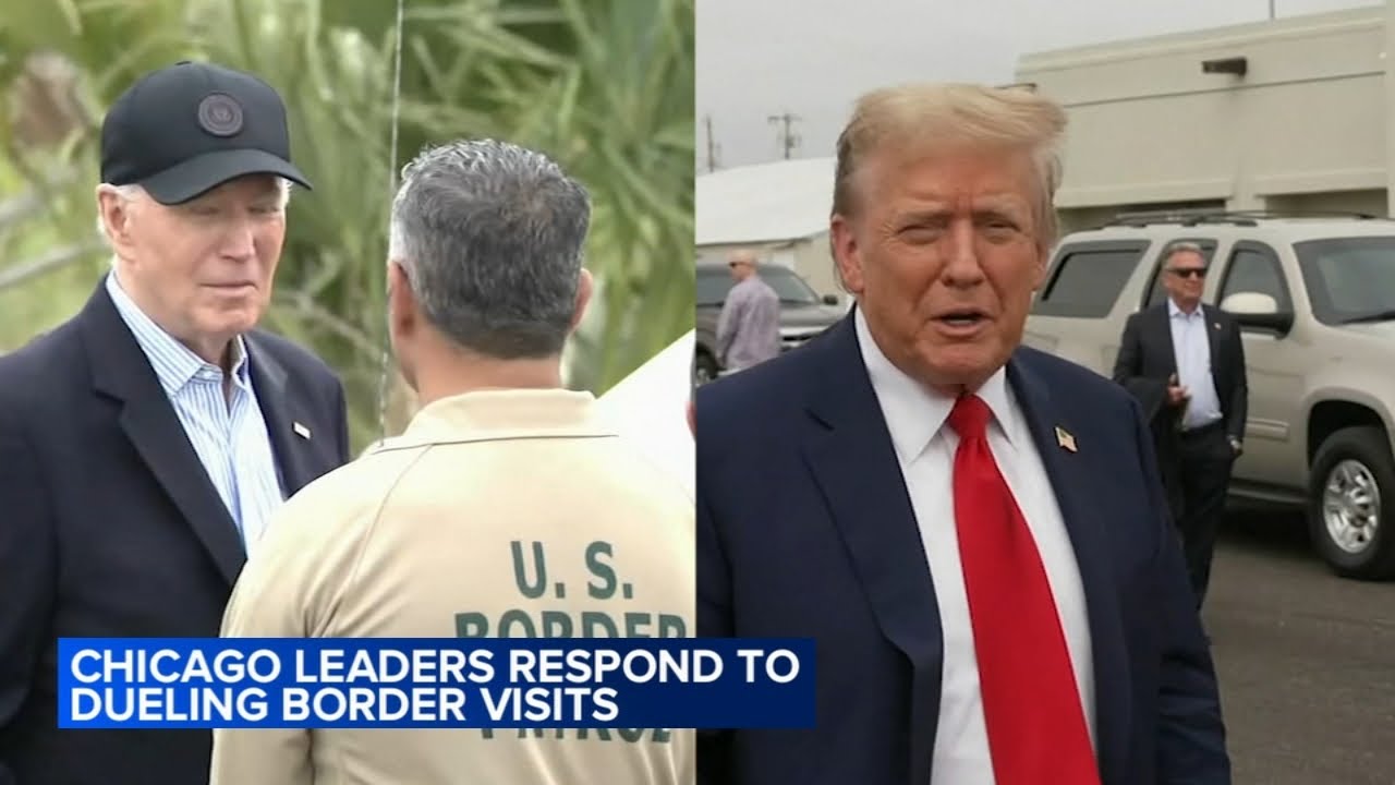 Chicago leaders watch Biden, Trump border visits closely