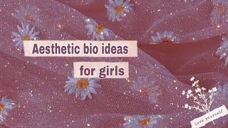 Aesthetic bio ideas for girls//Aesthetic captions//Instagram bio//Aisholic screenshot 5