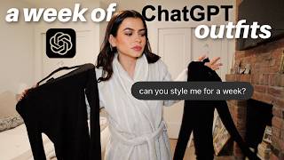 letting CHATGPT dress me for a week... help