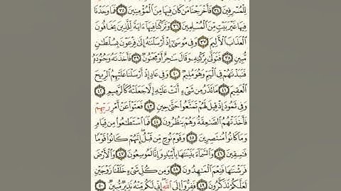 ماهر المعيقلي سورة الذاريات مكتوبة من الآية 1 صفحة 520 إلي الآية 60 صفحة 523