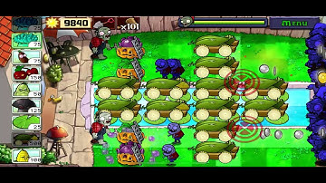 Plants vs. Zombies Puzzle - Last Stand Endless (Part 3: 12 cobs) - Flags 401 to 410