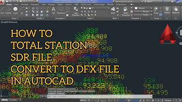 How to Total Station SDR file convert to DFX file