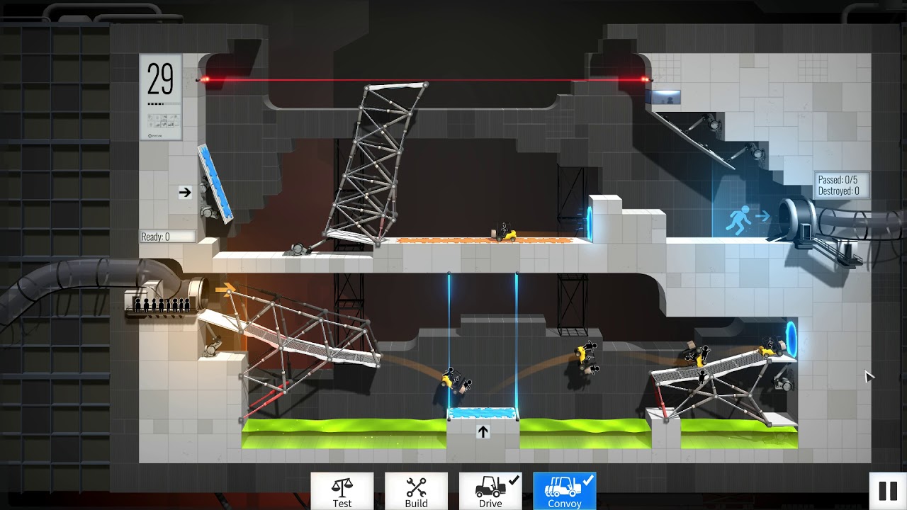 Bridge Constructor Portal - Level 29 - YouTube