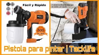 CÓMO USAR UNA PISTOLA DE PINTAR ELÉCTRICA (TACKLIFE)