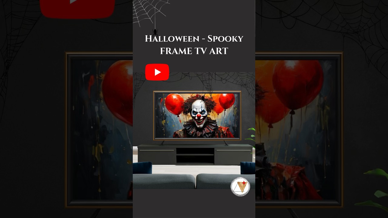 Transform Your Blank TV into Spooky Halloween Art 🎃| Haunted Frame TV Screensaver | ScreenLoomVision
