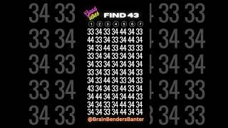 IQ TEST Spot It Speed Challenge! 7 Seconds! Go! #shorts #numberspuzzle #iq screenshot 5