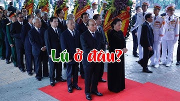 Tường thuật trực tiếp lễ viếng Lê Đức Anh- Nguyễn Phú Trọng xuất hiện trong clip