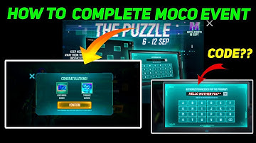 HOW TO GET MOCO EVENT SPECIAL BANNER & AVATER | HOW TO COMPLETE NEW PUZZLE EVENT - GARENA FREEFIRE