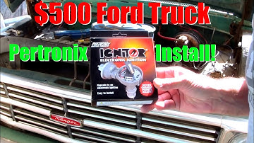 1968 Ford F250 Pertronix IGNITOR Ignition Installed Replace Points on 390 FE (Part 3)
