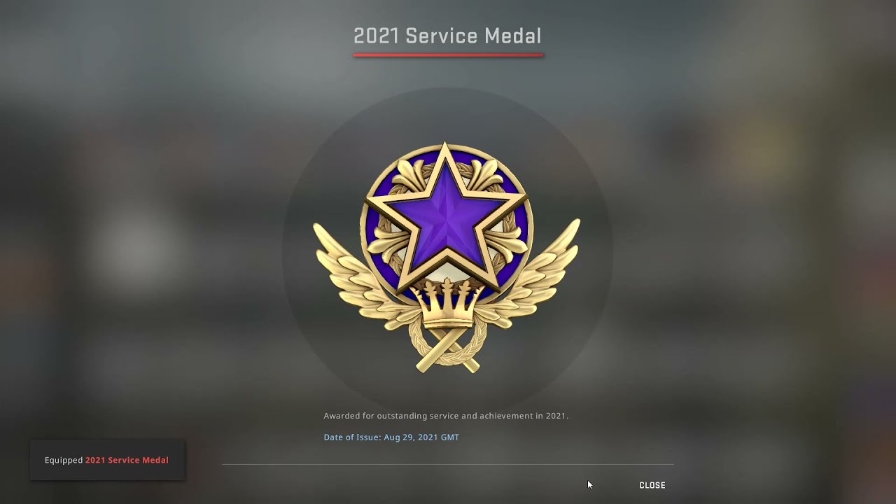 Purple Service Medal 2021 (Tier 4)