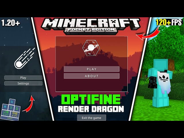 Top 3 Best Optifine For Minecraft PE 1.20, Best Lag Fix Optifine For MCPE, Best Clients MCPE