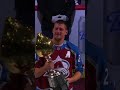 JOKIC PRESENTS MACKINNON WITH MVP 🏀🏒