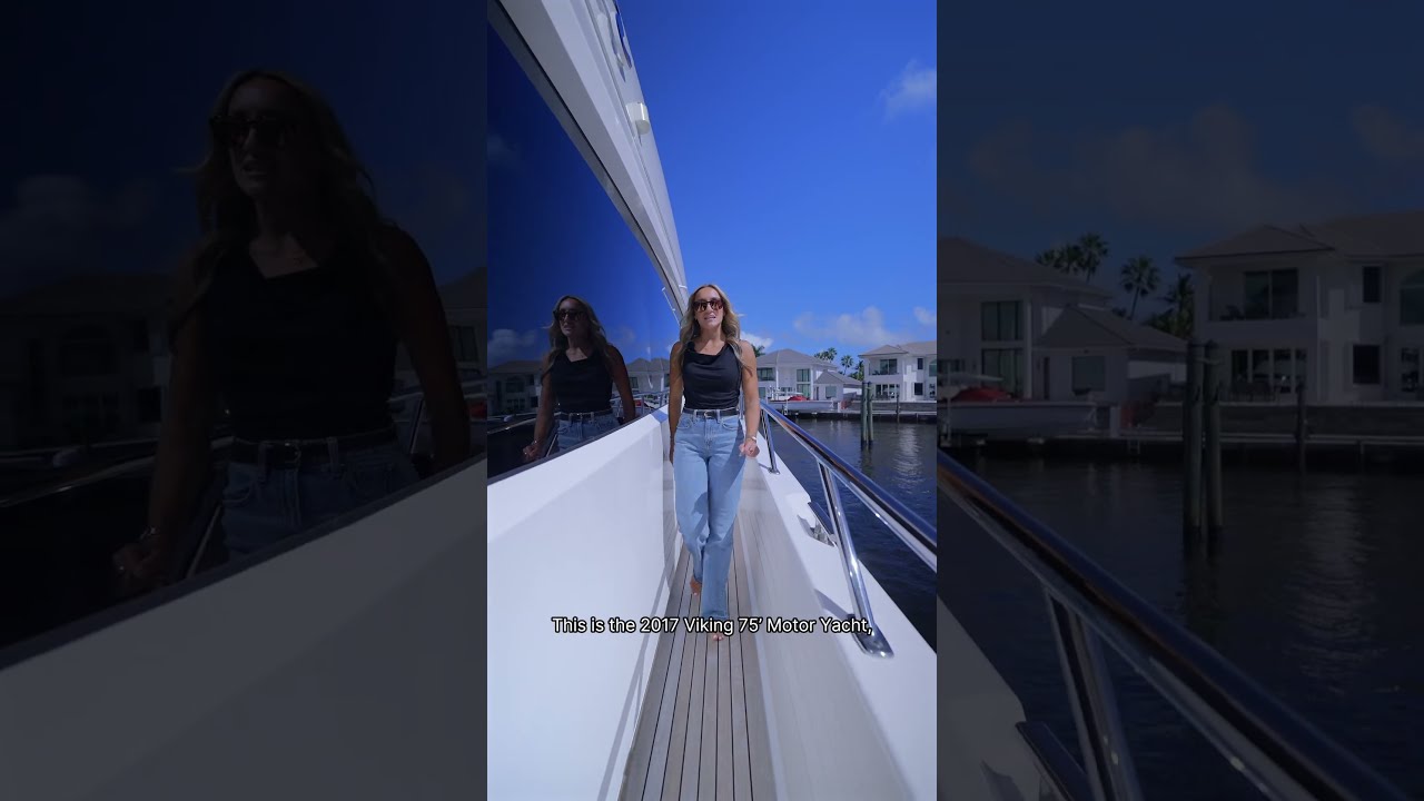 75 feet is impressive, but it’s the little things that make this Viking Motor Yacht stand out.