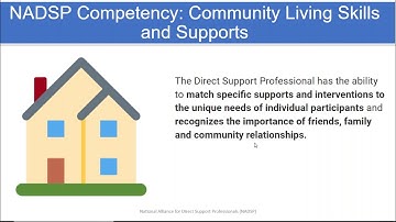 Competency Connection: Community Living