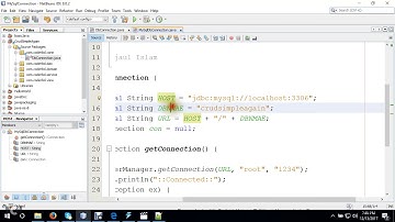 Java Crud Operation with MySQL Database from Java console