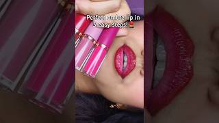 Perfect ombre lip in 3 easy steps!!💄✨ #shorts #lipcombo