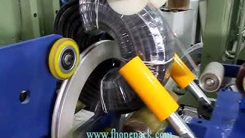 corrugated hose coil film wrapping machine