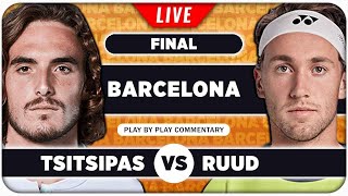 TSITSIPAS vs RUUD • ATP Barcelona 2024 Final • LIVE Tennis Play-by-Play Stream screenshot 3