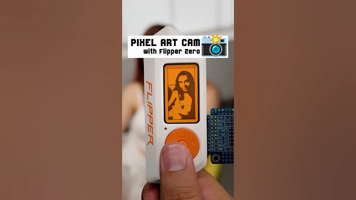 How to make a DIY Pixel Art Cam with Flipper Zero 🐬 with ESP32 CAM module 📸 #flipperzero #diy