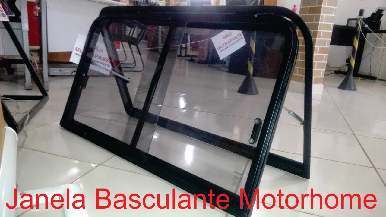 Janela Basculante  Motorhome com Vidro de Correr, Motorhome Artesanal