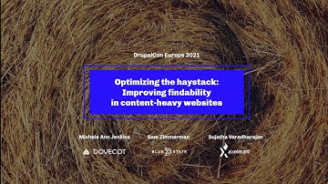 Optimizing the haystack: Improving findability in content-heavy websites: DrupalCon Portland 2022