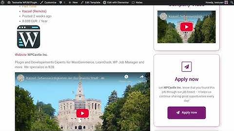 How to create single post templates for WPJM with Elementor for free