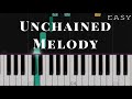 Unchained Melody - The Righteous Brothers | EASY Piano Tutorial