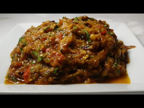 বেগুন টমেটোর ভর্তা - Tasty Eggplant and Tomato  with Garlic Bhorta 2020| Tasty  Tomato bhorta |