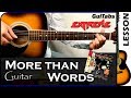 How to play MORE THAN WORDS ❤ - Extreme / GUITAR Lesson 🎸 / GuiTabs N°024 A