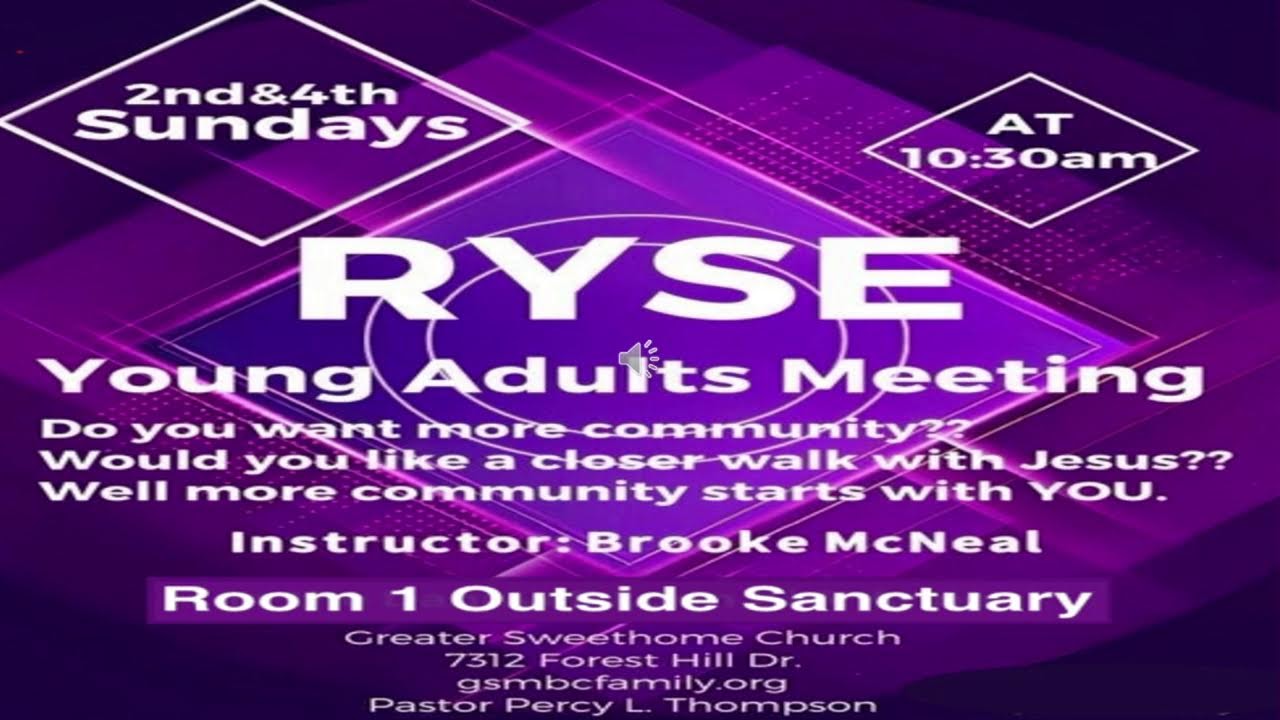 Sunday BLAST & Pastor Percy L. Thompson: "God's Promises, Yes and Amen"