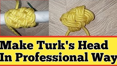 Turks head knot bracelet tutorial | Turk